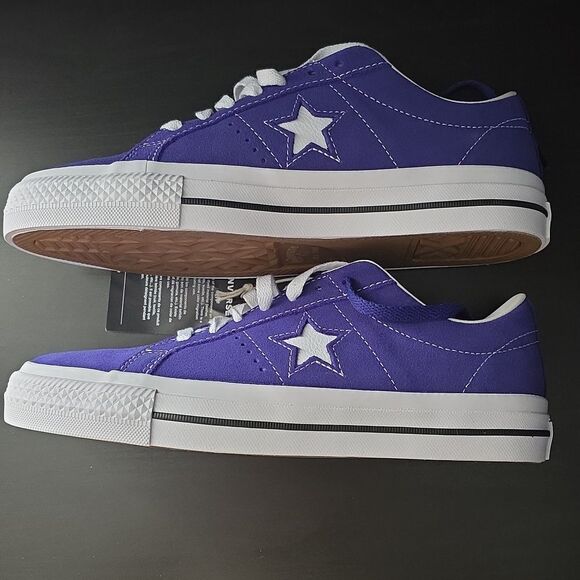 Converse One Star Pro Suede Unisex Shoe Blue Mens Size 7 Womens 8.5 - Picture 3 of 8